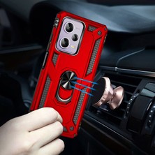 Case Street Xiaomi Redmi Note 12 Pro 5g Kılıf Vega Sert Silikon Tank Standlı Yüzüklü Mıknatıslı Siyah