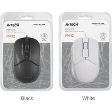 A4Tech A4 Tech FM12 Optık Mouse USB Beyaz 1200 Dpı