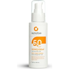 Sonolisa 50+Spf  Uvb ve Uva Işınlarına Karşı Yüksek Korumalı Yeni Nesil Güneş Kremi 100 ml