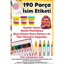 Msticker Okul Etiketi Kalem Defter Etiketi Beşiktaş Özel Isim Yazılabilen Etiket - 190 Adet