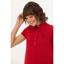U.S. Polo Assn. Kadın Kırmızı Örme Elbise 50262672-VR030