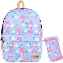 Kaukko 2 Li Set Nature Travel Magic Sırt Çantası ve Kalem Çantası