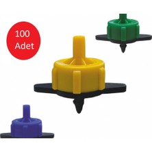 HMC Damlatıcı Dripper 16 L/h Damlatıcı Sarı Sulama Damlama Ekipmanları (100 Adet)