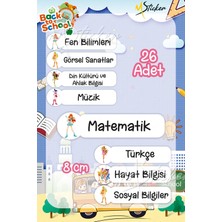 Msticker Okul Ders Etiketi Winx Temalı 26 Adet 8 cm Okul Ders Etiketi