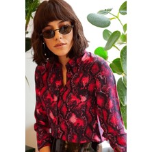 New Laviva Kadın Klasik Yaka Uzun Kol Regular Kesim Gömlek