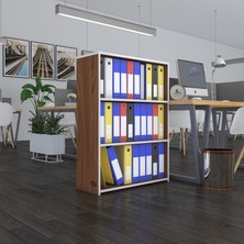 Kenzlife klasörlük raflı ilkutay cvz 105*80*30 kitaplık ofis arkalıksız