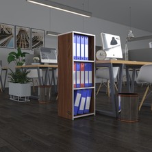 Kenzlife klasörlük raflı almakay cvz 105*40*30 kitaplık ofis arkalıksız
