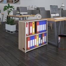 Kenzlife klasörlük raflı burutay crd 70*80*30 kitaplık ofis arkalıksız