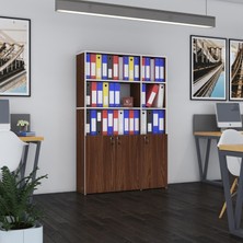 Kenzlife klasör dolabı kilitli alpdem cvz 175*120*30 klasörlük kitaplık ofis arkalıksız