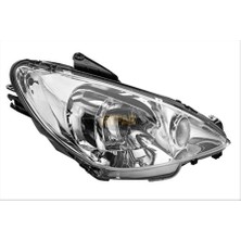 Ayfar 303331-FAR+SINYAL Sol Seffaf Peugeot 206 03-10 (Elektrıklı)(H7+H7)