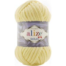 Alize Velluto 0013 Açık Sarı  ''3 Adet''