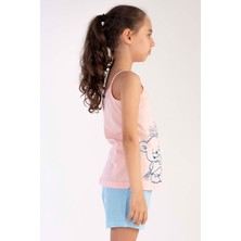 Vienetta Pamuklu Kız Çocuk Ip Askılı Şortlu Pijama Takım
