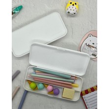 Kağıt Gemi Dükkan Sert Kapaklı Beyaz  Kalem Kutu / Çanta / Pencil Box / Düzenleyici