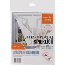 Simple Living Çift Kanat Pencere Sinekliği