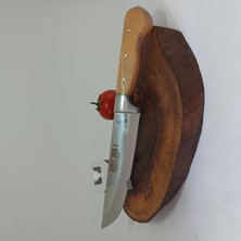 Ramdet 31 Cm Bilezikli Et Bıçağı 3-No Kasap Bıçağı El Yapımı Paslanmaz Dövme Çelikten Özel Imalat  Ahşap Saplı Kurban Bıçağı