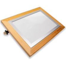 Karin Naturel Kayın LED Işıklı Eskiz ve Çizim Masası 50X70 cm