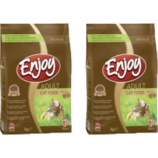 Enjoy Tavuklu Yetişkin Kedi Maması 1 kg x 2 Adet (2kg)