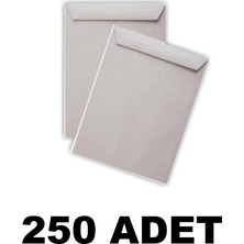 Diplomat 250 Adet (1 Koli)  Silikonlu 90 gr 26X35 cm Torba Zarf Kraft