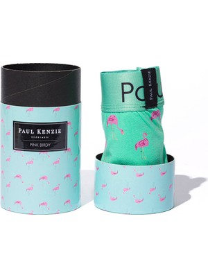 Paul Kenzie Unique Effect Desenli Erkek Boxer - Pink Birdy