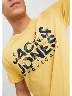 Jack & Jones Botanik Baskı Erkek T-Shirt