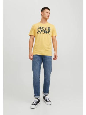 Jack & Jones Botanik Baskı Erkek T-Shirt