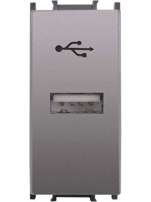 Panasonic Viko Panasonic Modüler Antrasit USB Konnektör Alt+Kapak 1m - WVTT14194AN-TR