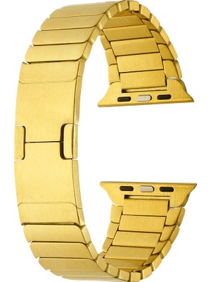 Dlrcase Fossil Gen 5 FTW4024 44MM Kordon Metal Çizgi Tasarım Klipsli KRD82 Gold