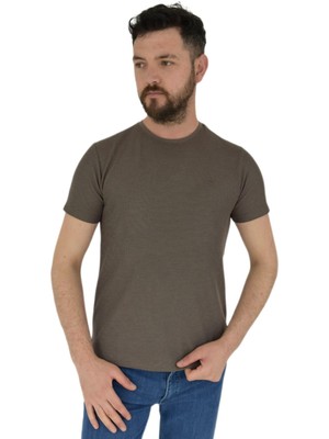 Naykı Erkek Sıfır Yaka Tişört Waffle BGL-ST01892