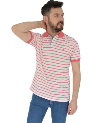 Dynamo Erkek Çizgili Polo Yaka Tişört Waffle BGL-ST02790