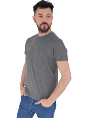 Naykı Erkek Büyük Beden Sıfır Yaka Tişört Ottoman BGL-ST01891