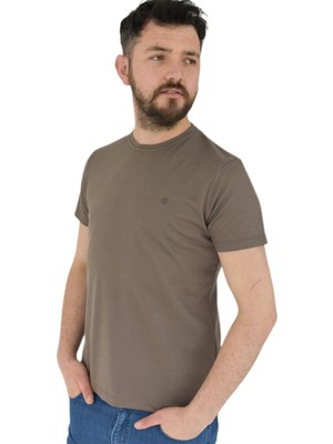 Naykı Erkek Büyük Beden Sıfır Yaka Tişört Ottoman BGL-ST01891