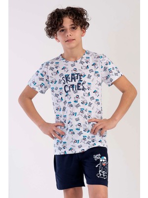 Vienetta Erkek Çocuk Kısa Kol Şortlu Pijama Takım
