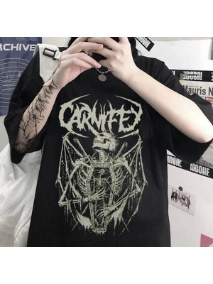 Favorim50Ton Gothic Carnifex The Script Siyah Unisex T-Shirt