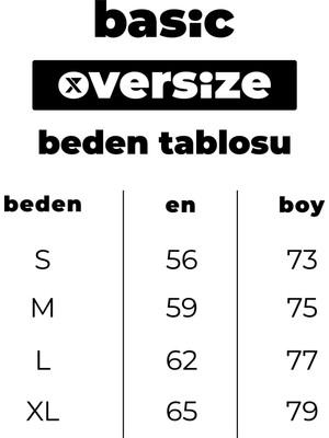 X7 Design Art X7 Koleksiyonu Beyaz Basic Oversize T-Shirt