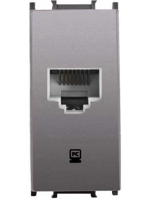 Panasonic Viko Panasonic Thea Modüler Antrasit Data Internet Prizi Cat-6 E Alt+Kapak 1m - WVTT14054AN-TR