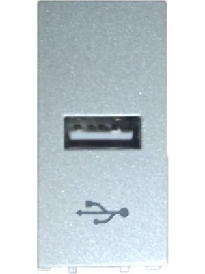 Panasonic Viko Panasonic Modüler Metalik Beyaz USB Konnektör Alt+Kapak 1m - WVTT14194WH-TR