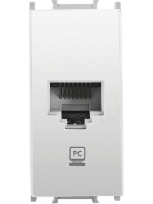 Panasonic Viko Panasonic Thea Modüler Opak Beyaz Data Internet Prizi Cat-6 E Alt+Kapak 1m - WVTT14054WH-TR