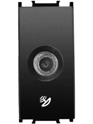 Panasonic Viko Panasonic Thea Modüler Siyah Uydu Prizi F Konnektörlü Sonlu Alt+Kapak 1m - WVTT14584BL-TR