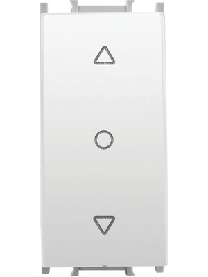 Panasonic Modüler Opak Beyaz Tek Düğmeli Jaluzi Kumanda Anahtarı 1m Kapak - WVTR10234WH-TR