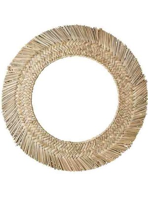 IKEA Akdeniz Vrıgstad Saz El Yapımı 63 cm Yuvarlak Ayna