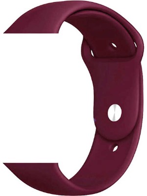 Voyo Apple Watch Uyumlu 3 4 5 6 7 8 Se 38MM 40MM 41MM Silikon Kordon Kayış Soft Yapı Yumuşak Klasik Voyoklas