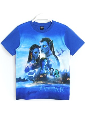 DobaKids 3D Avatar Baskılı Erkek Çocuk T-Shirt Saks