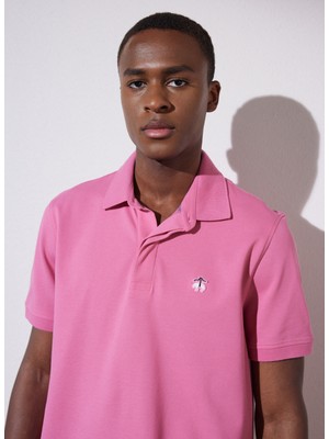 Brooks Brothers Polo Yaka Pembe Erkek T-Shirt BBSP23MTS019