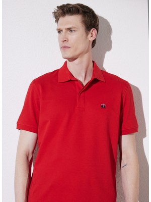 Brooks Brothers Polo Yaka Kırmızı Erkek T-Shirt BBSP23MTS019