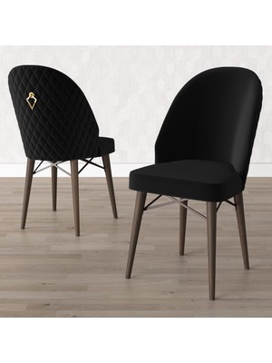 Hoopsii Arya Barok Desen 80X132 Mdf Açılabilir Mutfak Masası Takımı 4 Adet Sandalye
