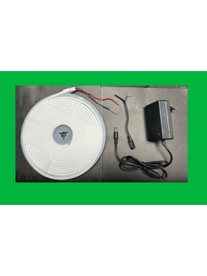 Çağatay Elektrik Neon Set Yeşil 12 Volt Tabela Esnek Neon LED Dış Mekan+5 Amper Jacklı Plastik Trafo+Dişi Jack