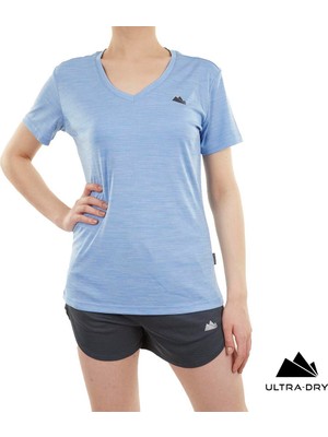 Alpinist Knockout Ultra Dry Kadın T-Shirt Mavi