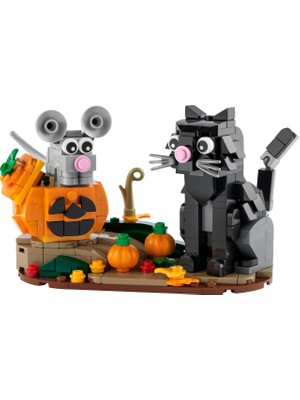 LEGO 40570 Iconic Halloween Cadılar Bayramı Kedi ve Fare (328 Parça)