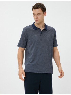 Koton Basic Polo Yaka Tişört Düğmeli Kısa Kollu