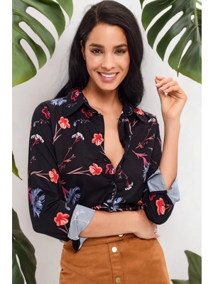 New Laviva Kadın Klasik Gömlek